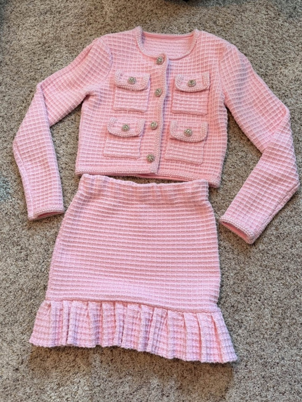 Miss Rosier Pink Tweed 2-Piece Set 🎀